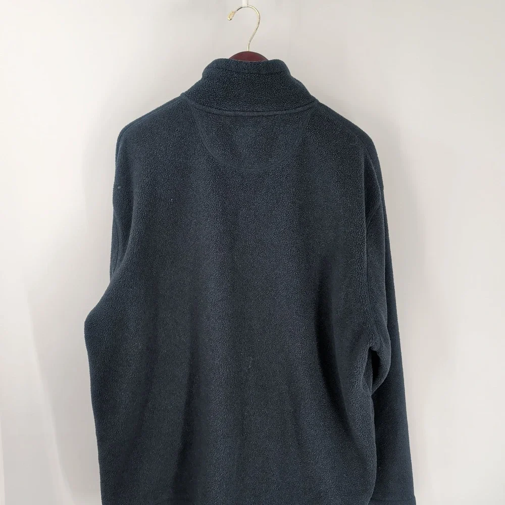 St. John's Bay Classic Winterwear Sherpa Fleece‎ 1/4 Zip Pullover Sweater Gray L